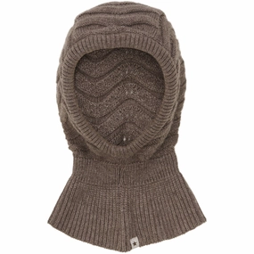 Huttelihut Brown Melange Balaclava Wool Knit Biggest Savings Now