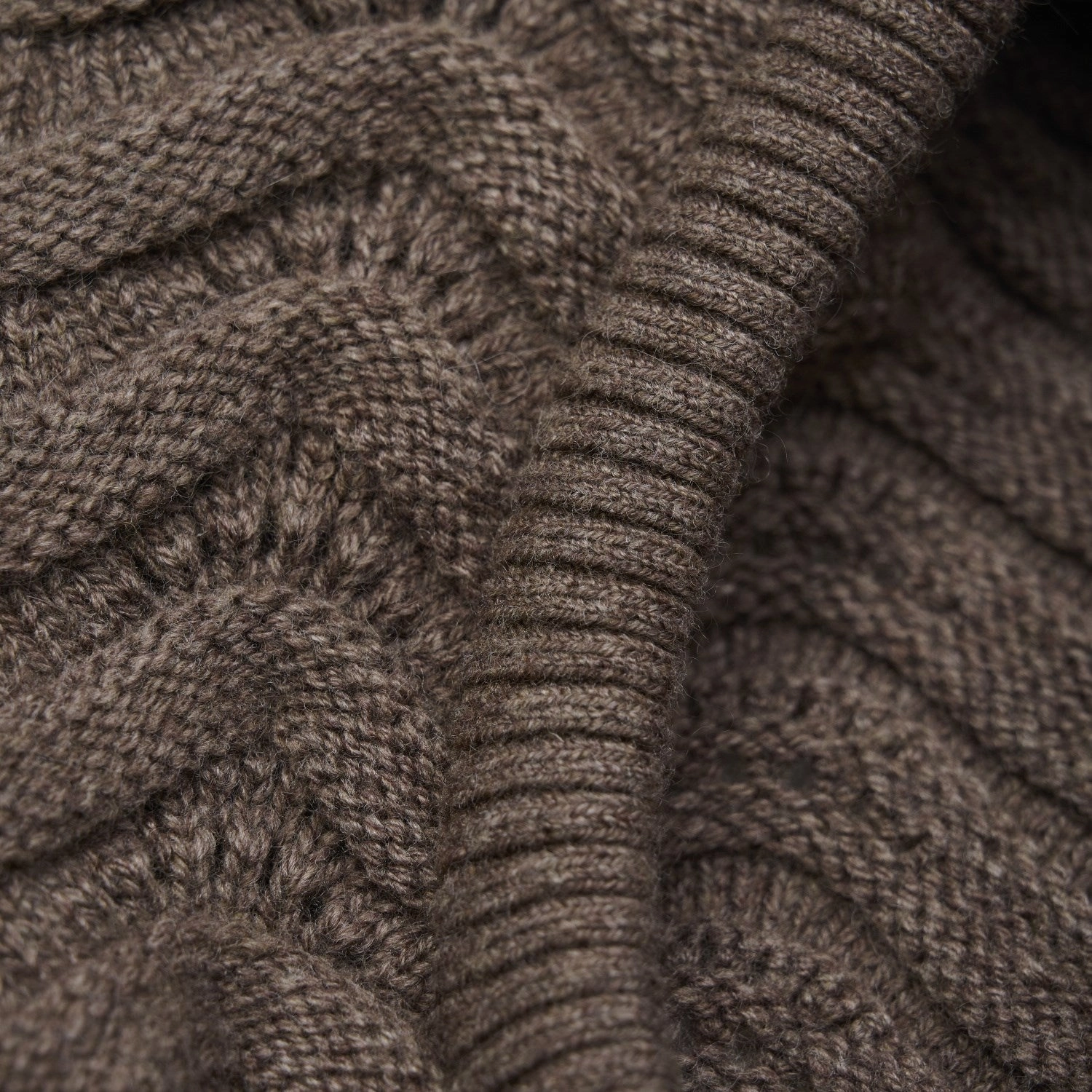 Huttelihut Brown Melange Balaclava Wool Knit Flash Offer Today