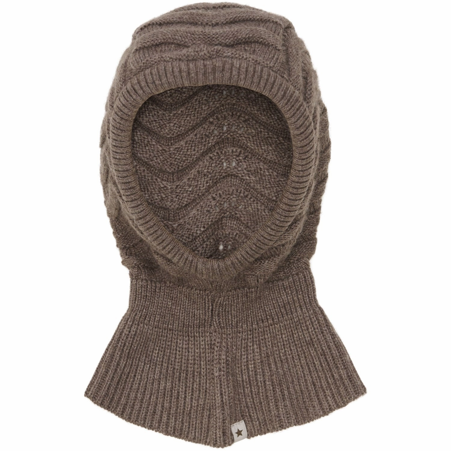 Huttelihut Brown Melange Balaclava Wool Knit Biggest Savings Now