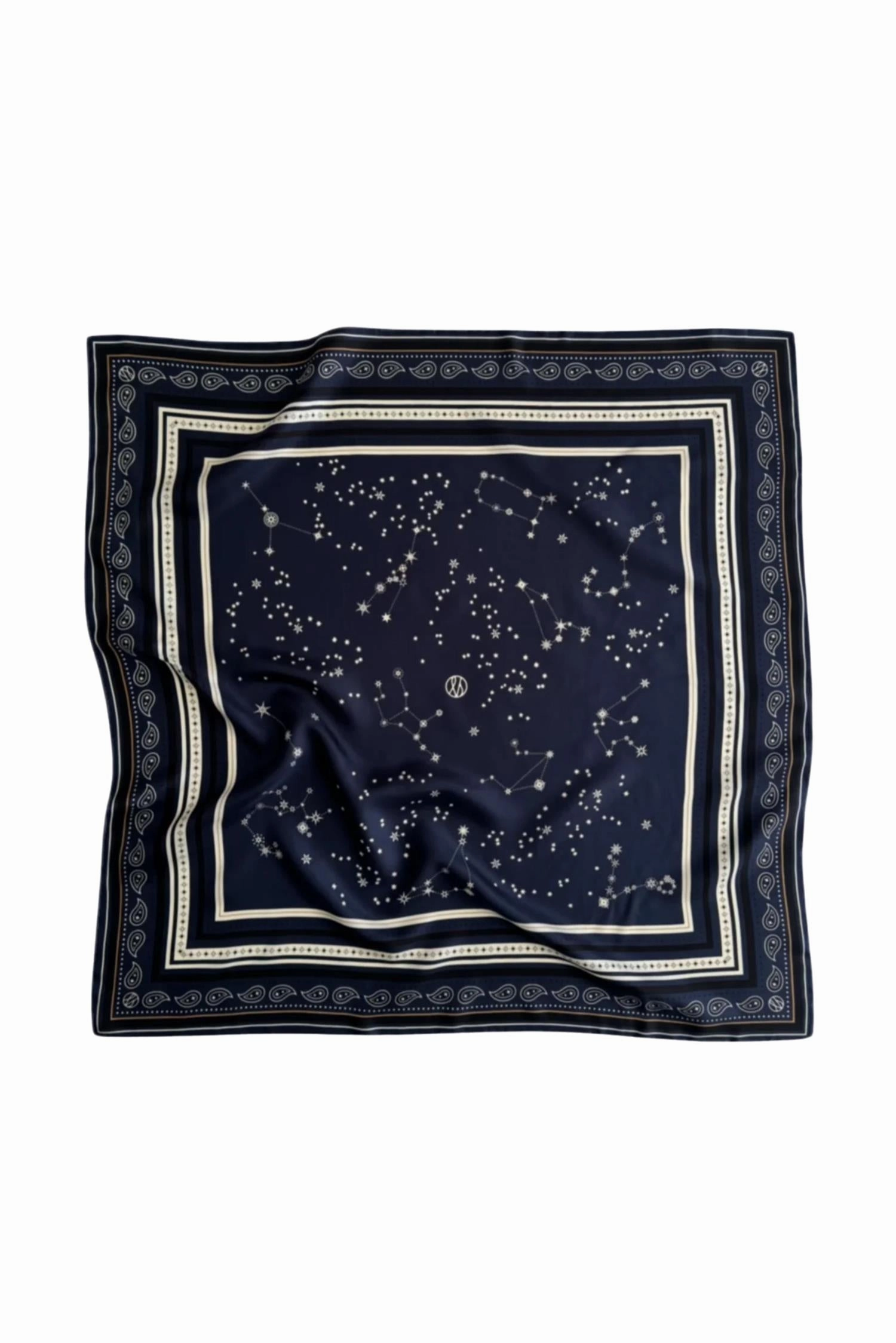 Hot Clearance Now Perfect Gift Offer Zodiak Scarf 80 Cm. Navy