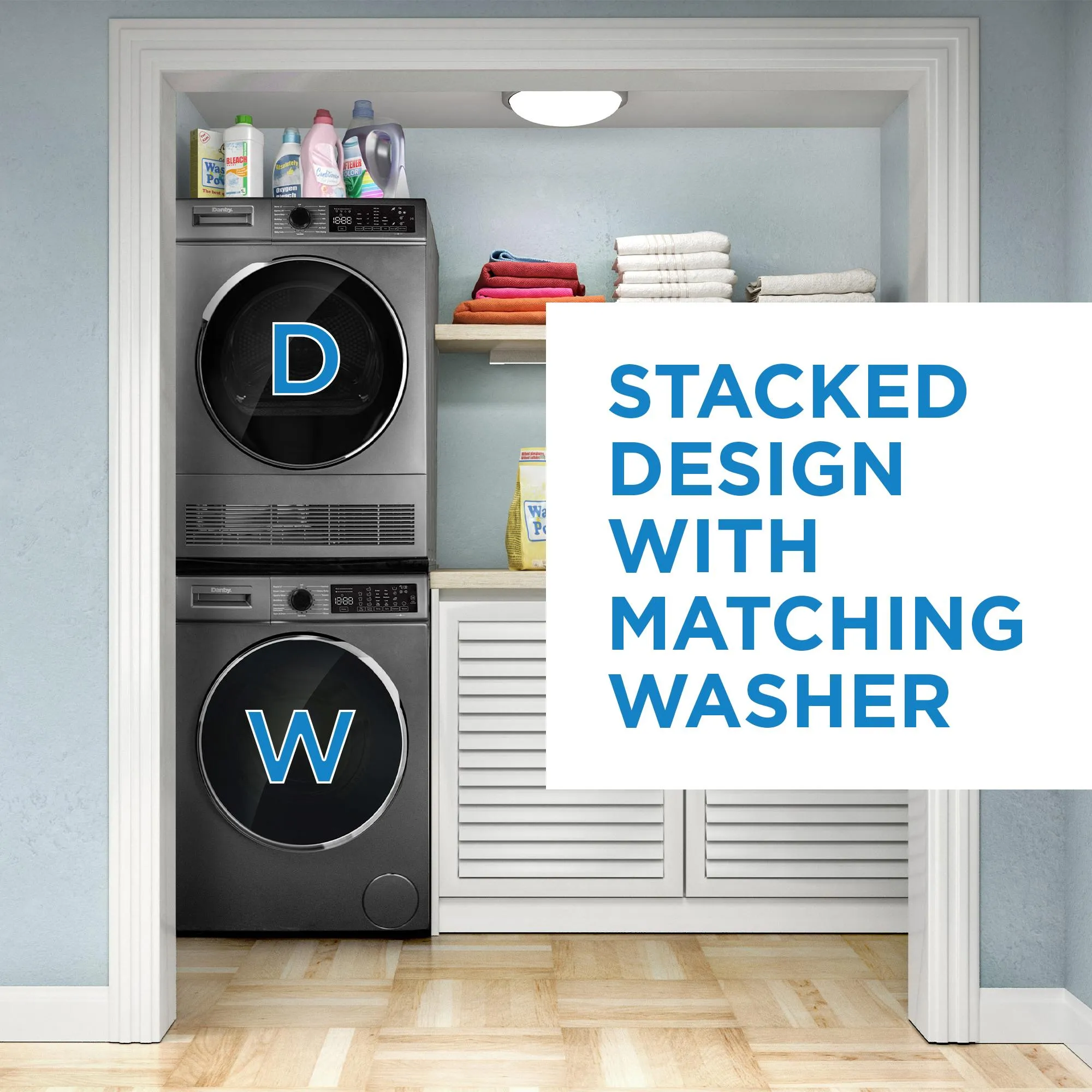 Danby DWM022D1DSDB Danby 2.2 Cu. Ft. 24" Front Load Washing Machine