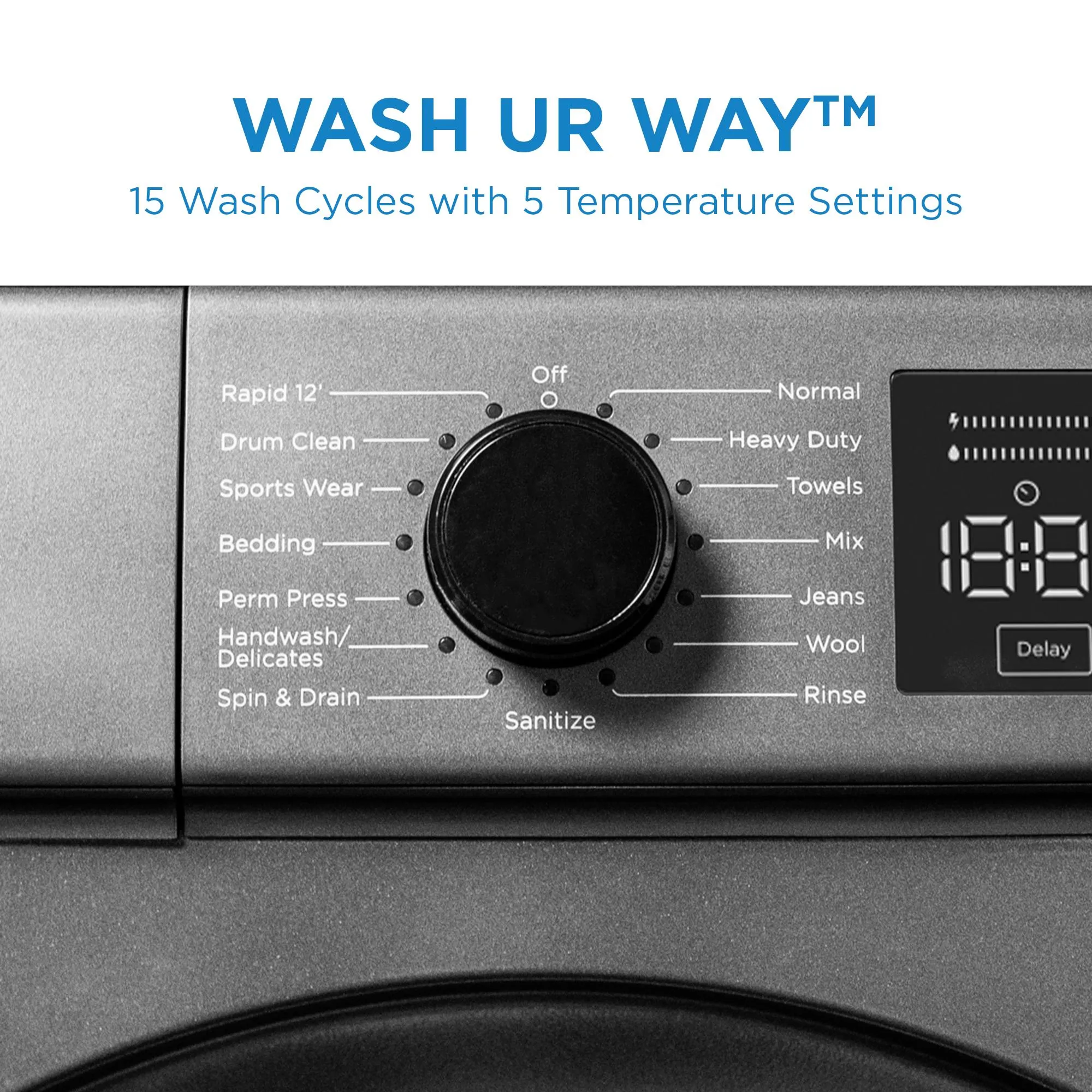 Danby DWM022D1DSDB Danby 2.2 Cu. Ft. 24" Front Load Washing Machine