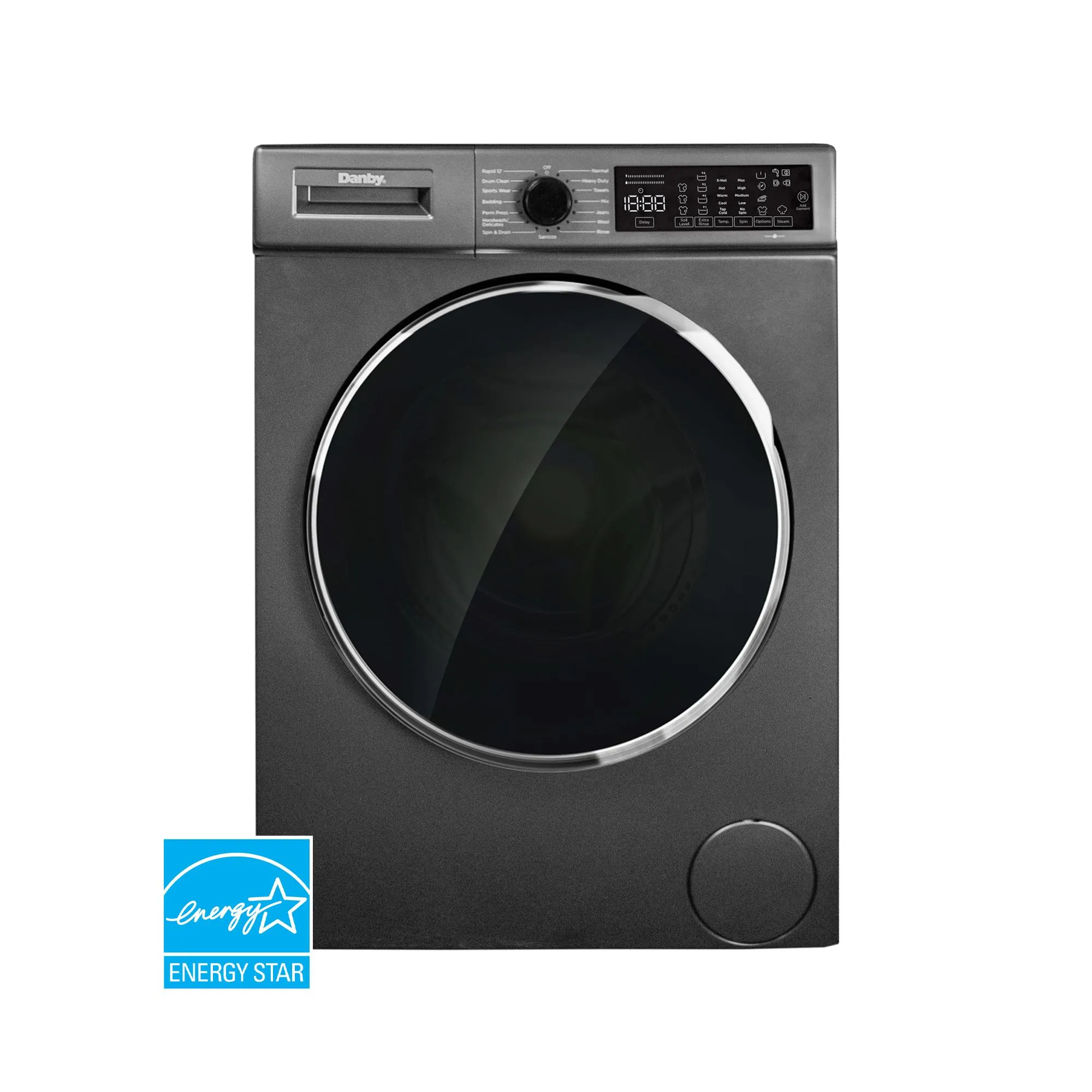 Danby DWM022D1DSDB Danby 2.2 Cu. Ft. 24" Front Load Washing Machine
