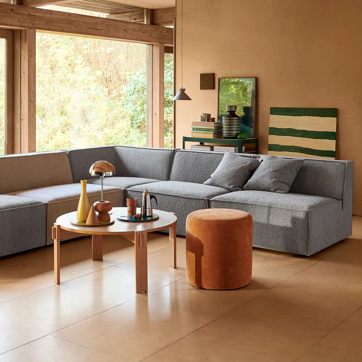 Dane Boucle 1 Seater Left Corner Modular Sofa