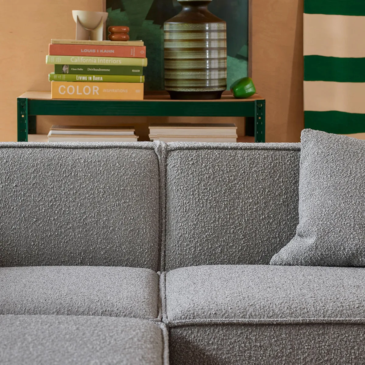 Dane Boucle 1 Seater Left Corner Modular Sofa