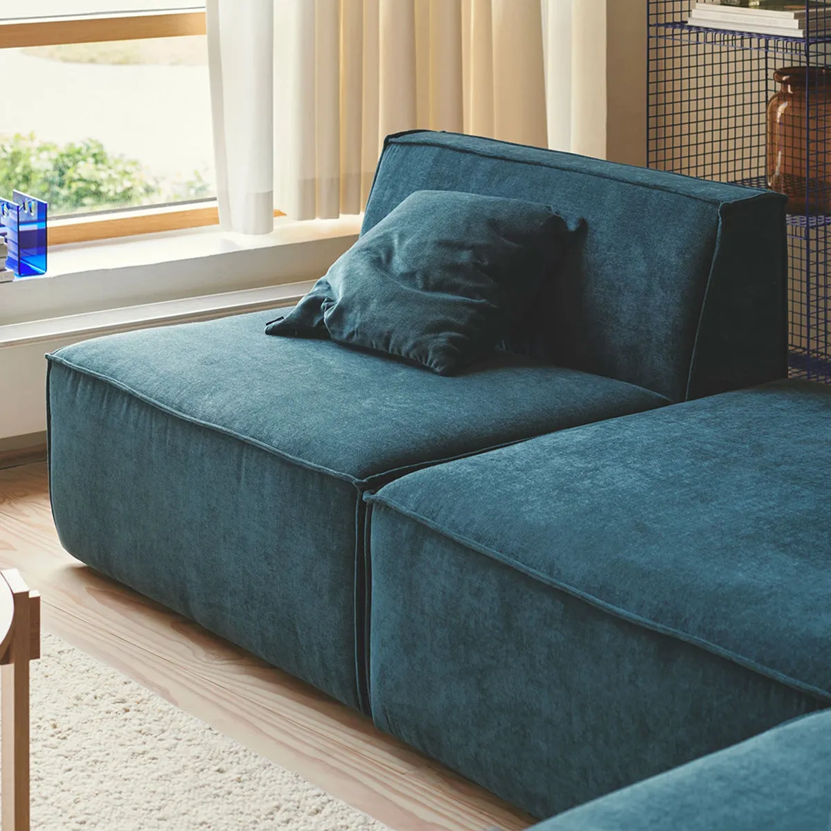 Dane Fabric 1 Seater Left Corner Modular Sofa