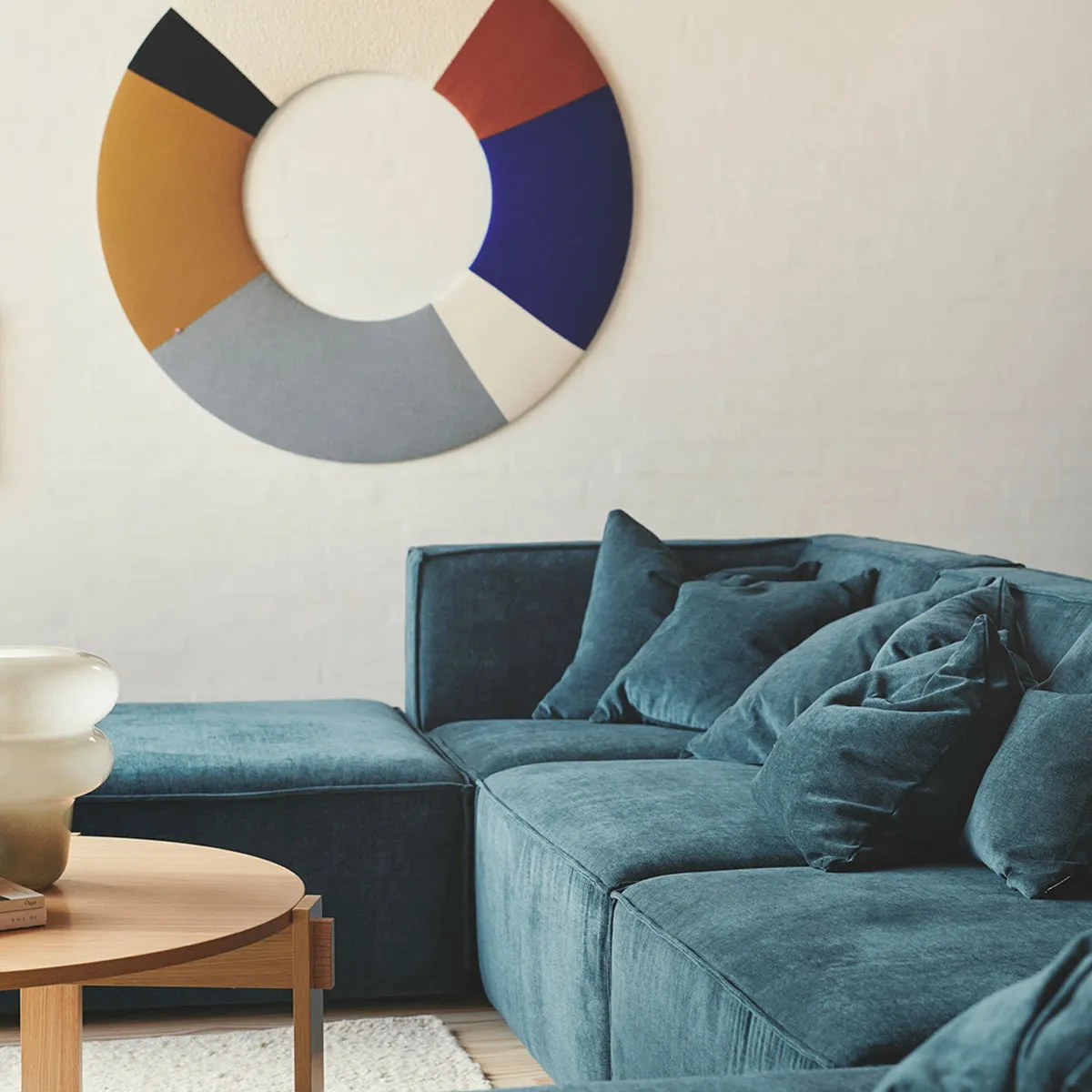 Dane Fabric 1 Seater Left Corner Modular Sofa