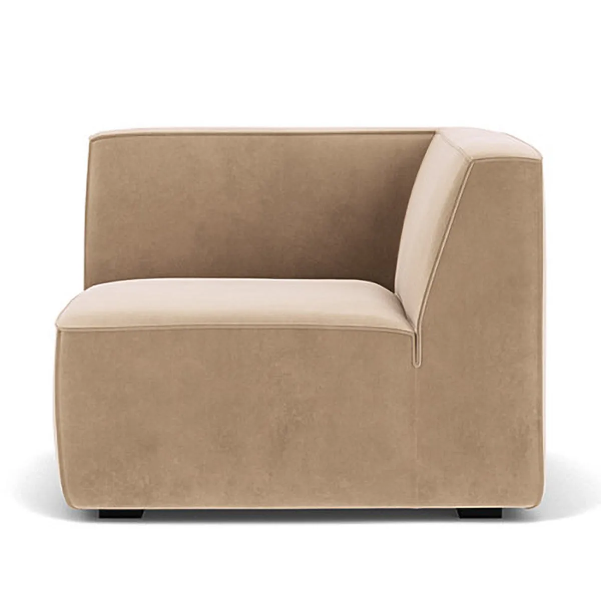 Dane Velvet 1 Seater Right Corner Modular Sofa