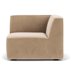 Dane Velvet 1 Seater Right Corner Modular Sofa