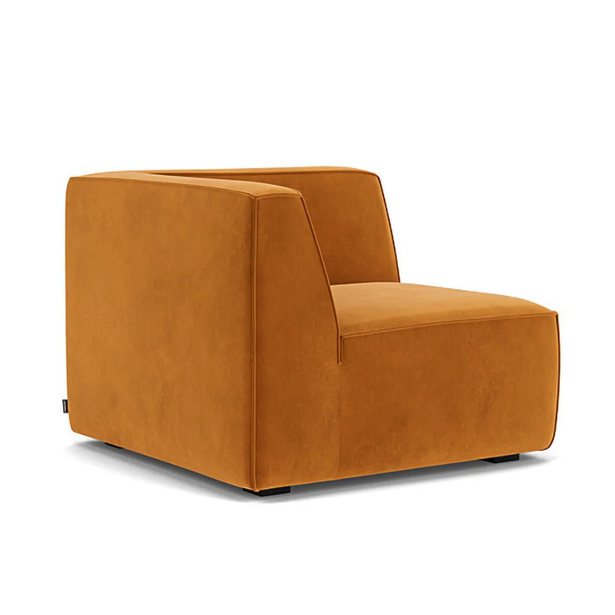 Dane Velvet 1 Seater Right Corner Modular Sofa
