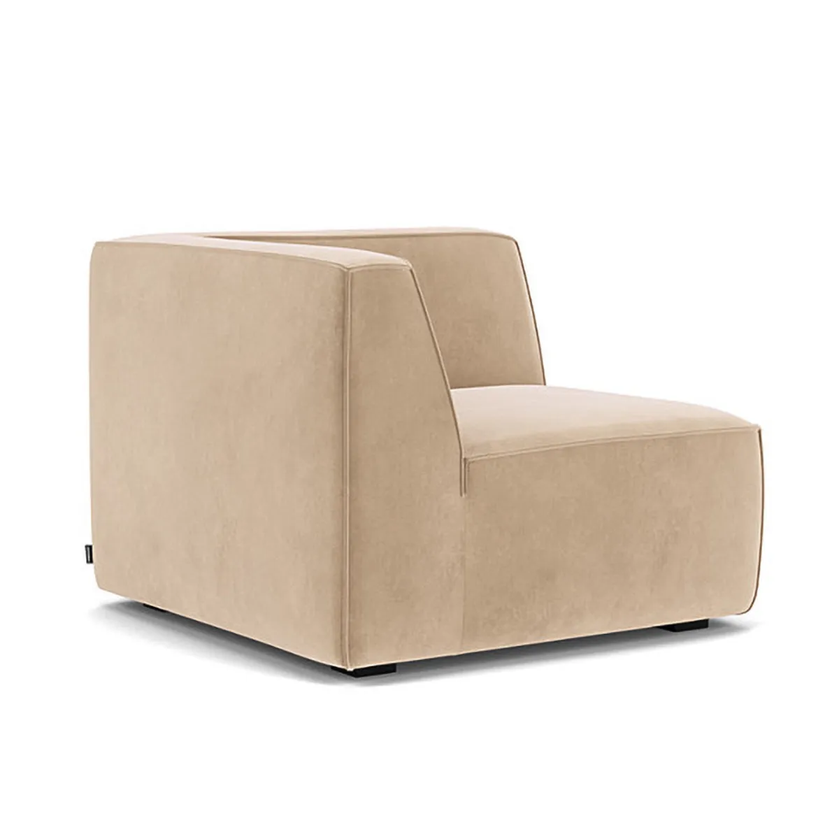 Dane Velvet 1 Seater Right Corner Modular Sofa