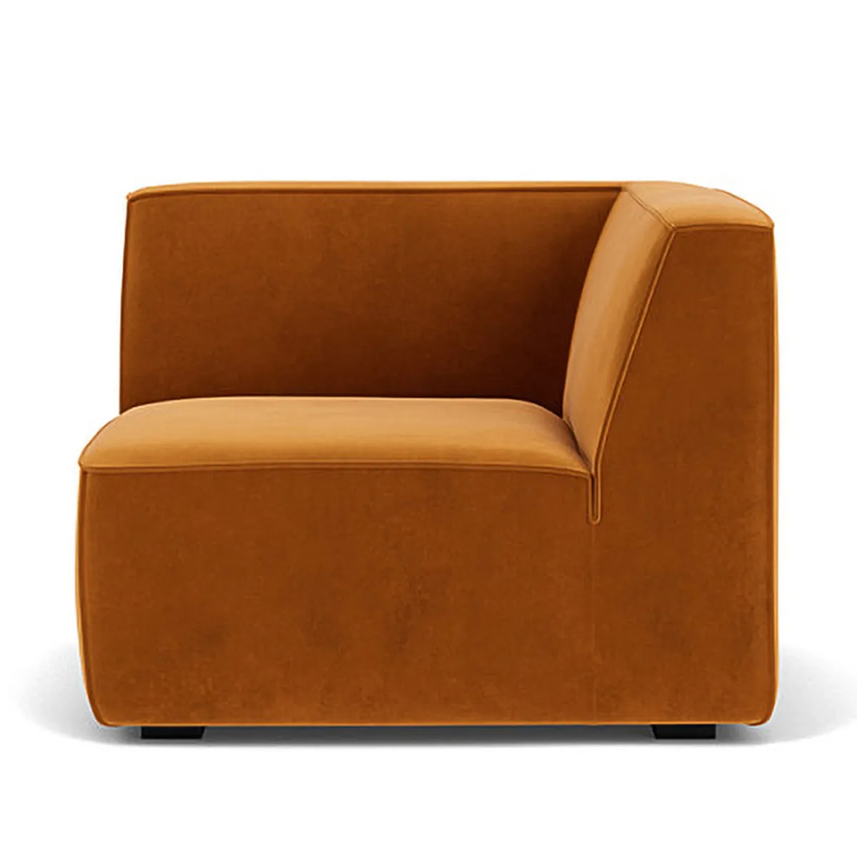 Dane Velvet 1 Seater Right Corner Modular Sofa