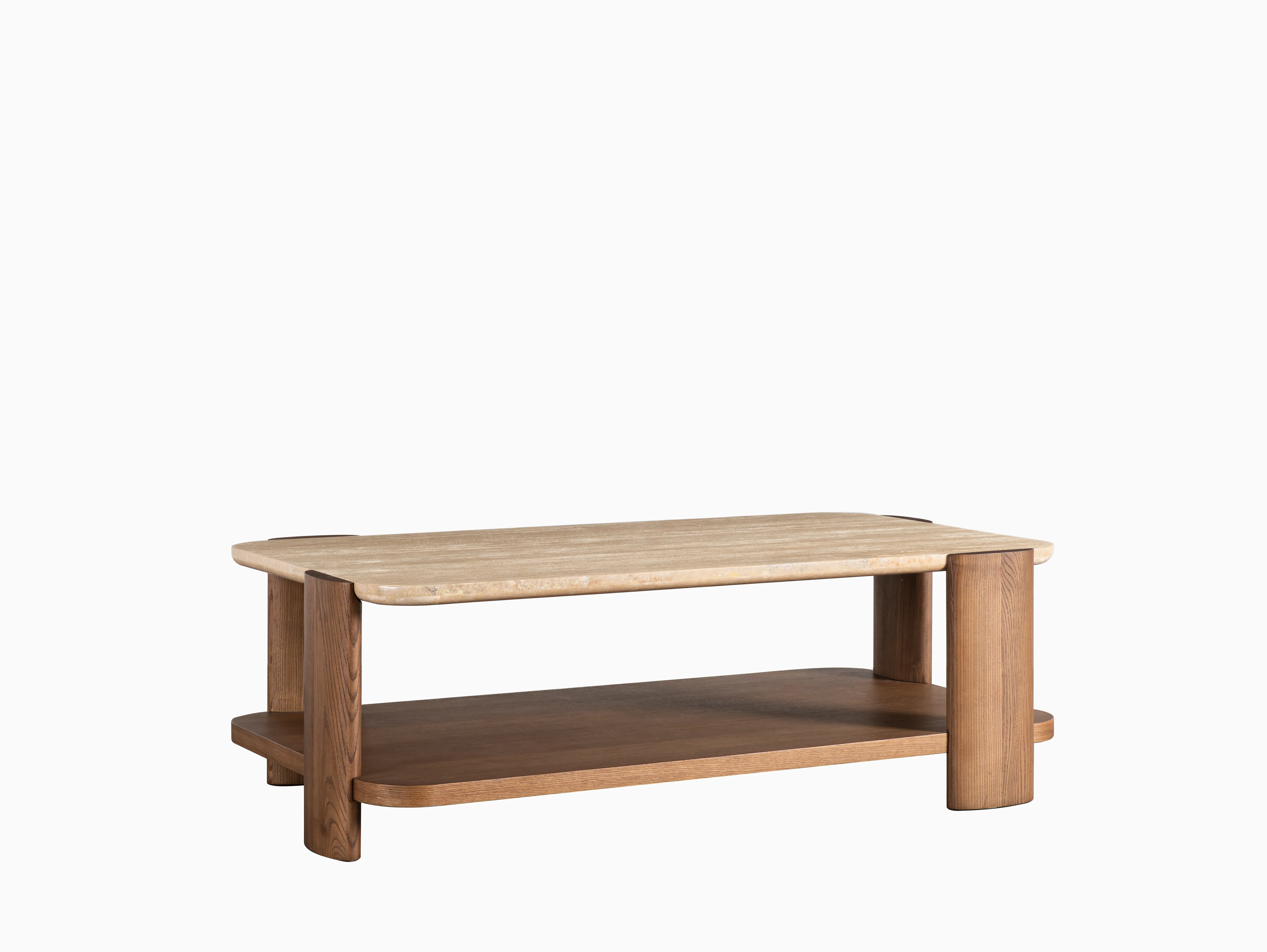 Dawn Travertine Coffee Table
