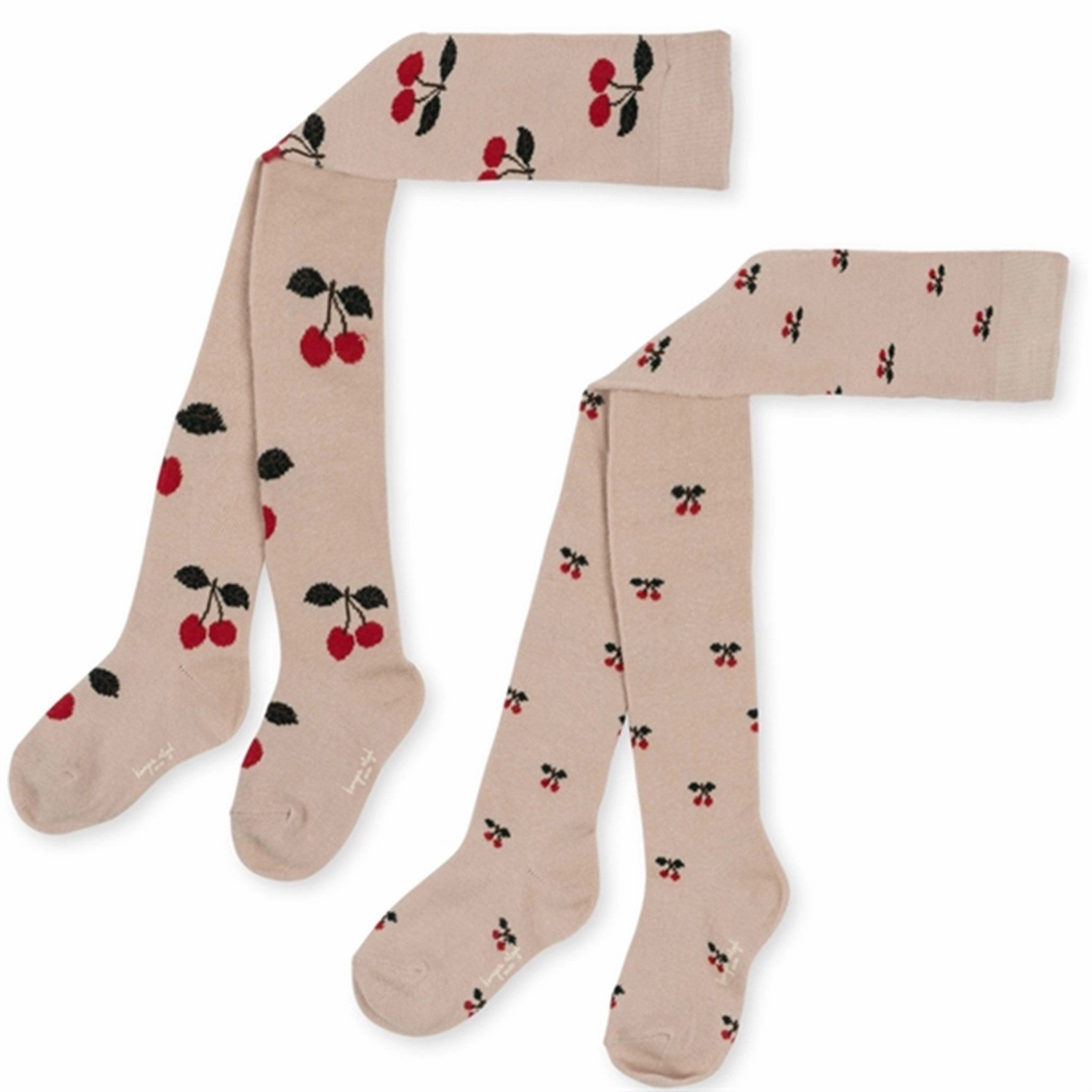 Konges Sljd Jacquard Tights 2-Pack Big Cherry/Cherry Hot Offer Event Shop Now & Save