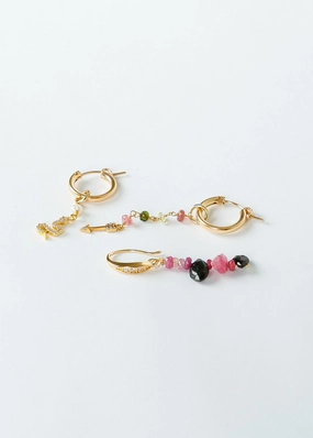 Shop Smart & Save End-of-Week Deals Zoi Higia Earrings In Sapphire Rose, Tourmaline