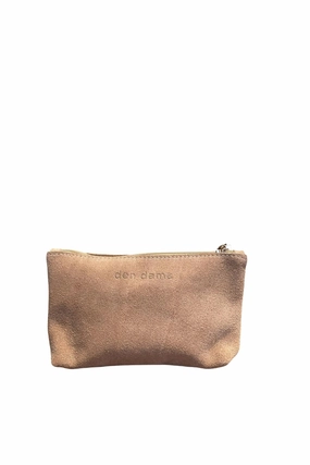 Den Dama Suede Mini Pouch Beige Biggest Savings Now