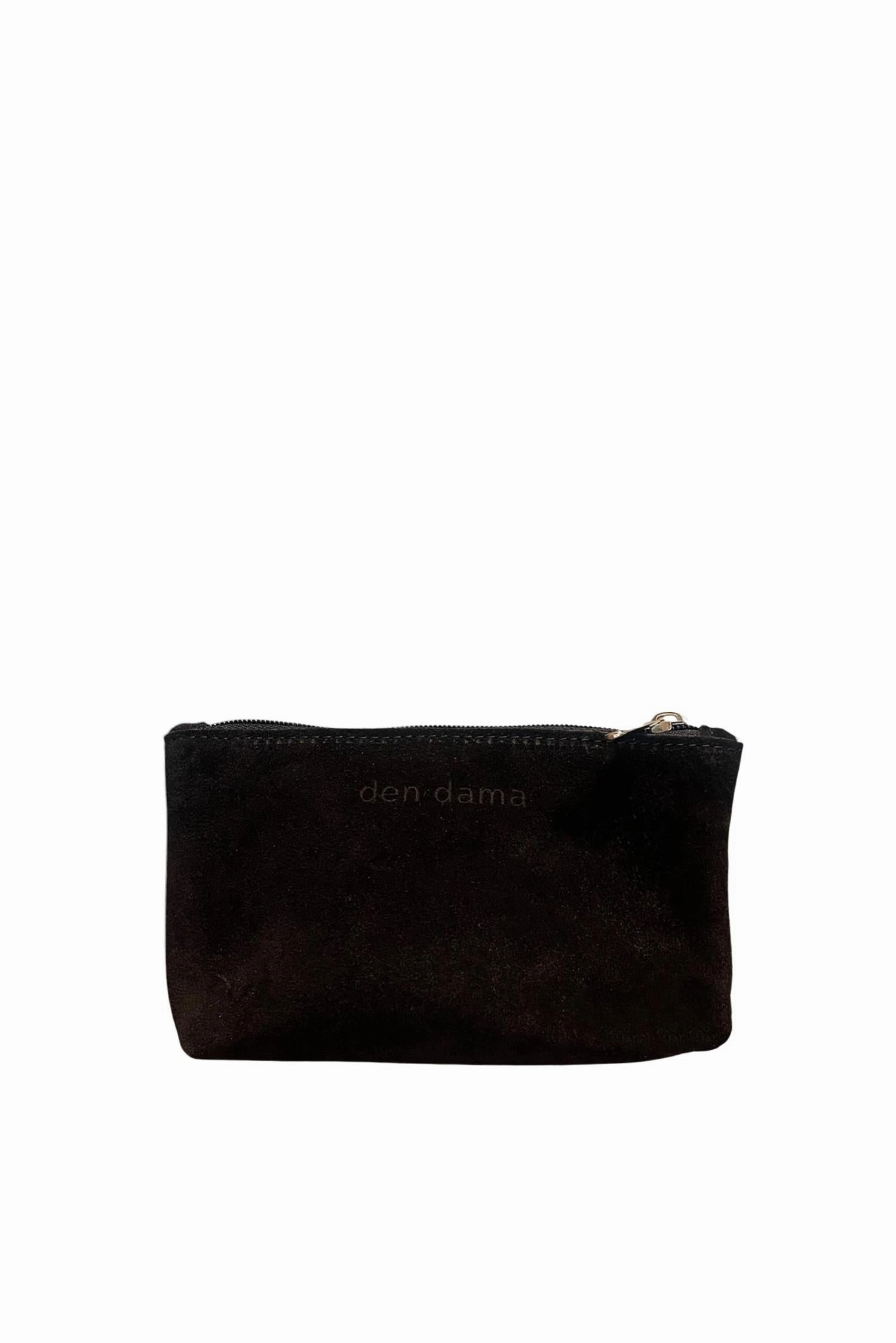 Den Dama Suede Mini Pouch Black Grab Your Hot Pick