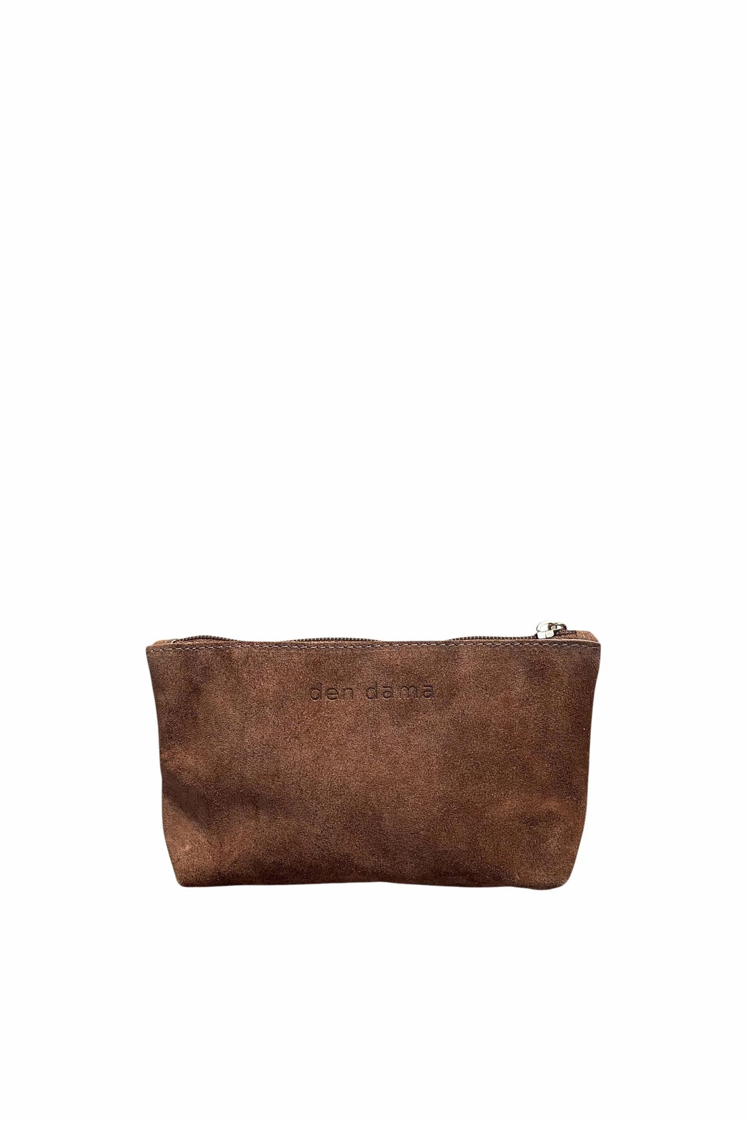 Den Dama Suede Mini Pouch Brown Trendy Picks Today