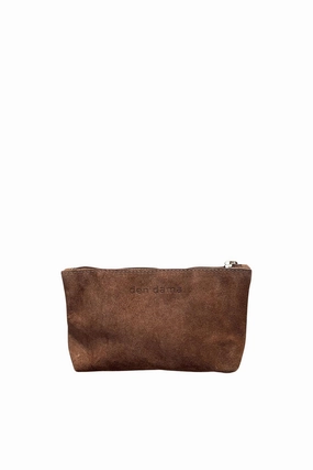 Den Dama Suede Mini Pouch Brown Trendy Picks Today