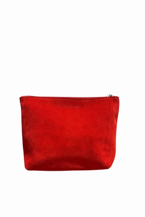 Den Dama Suede Pouch Red Todays Best Deal
