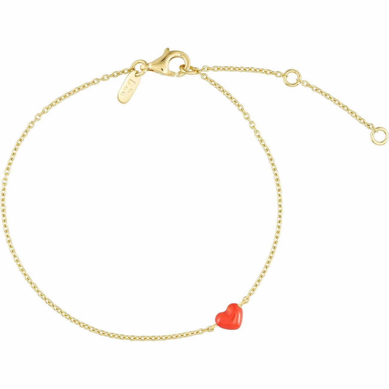 Design Letters Deep Sea Coral Little Big Love Bracelet - Goldplated Sweet Deal Inside
