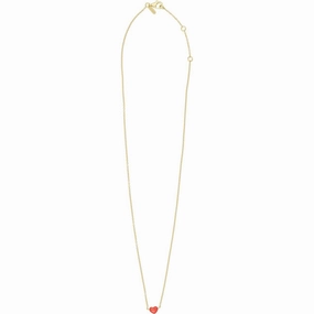 Mega Discount Event Design Letters Deep Sea Coral Little Big Love Necklace - Goldplated