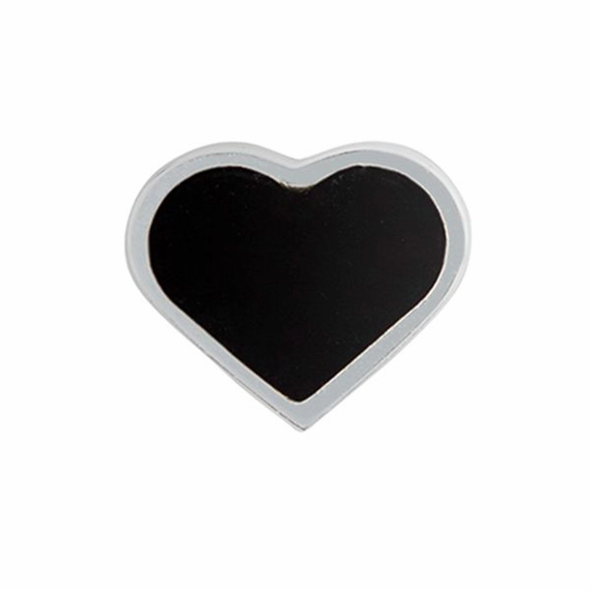 Dont Miss This Steal Dont Miss Big Savings Design Letters Heart Charm Sterling Silver Black