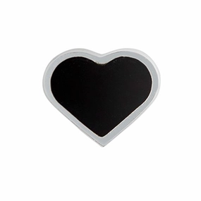 Dont Miss This Steal Dont Miss Big Savings Design Letters Heart Charm Sterling Silver Black