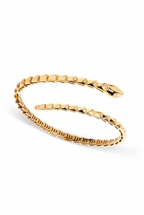 Diamond Snake Wrap Bracelet In 18K Yellow Gold Shop Now & Save Special Steal Event