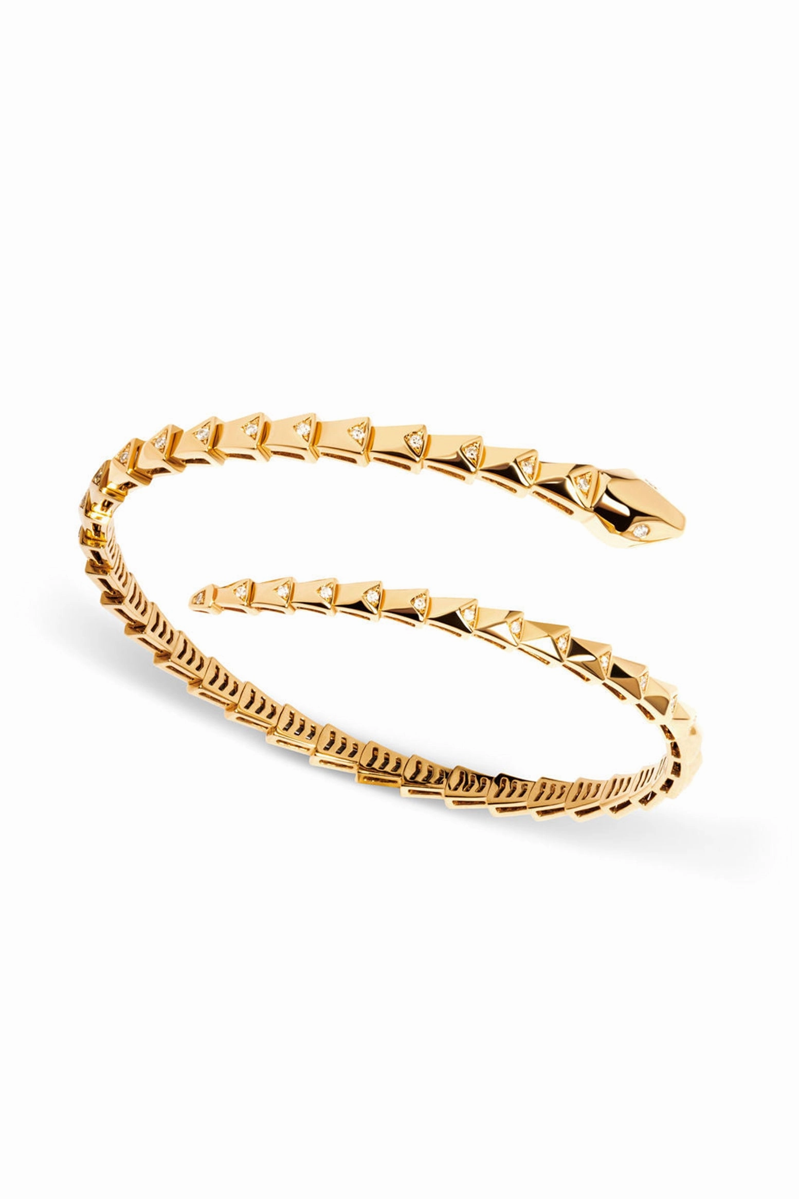 Diamond Snake Wrap Bracelet In 18K Yellow Gold Shop Now & Save Special Steal Event