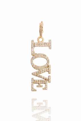 Diamond Vertical Love Pendant In 14K Gold Online Exclusive Steal Surprise Offer Now