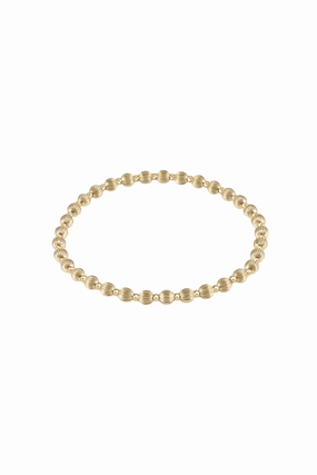 Gift Sale Event Save More Now Dignity Grateful Pattern 4Mm Bead Bracelet Gold