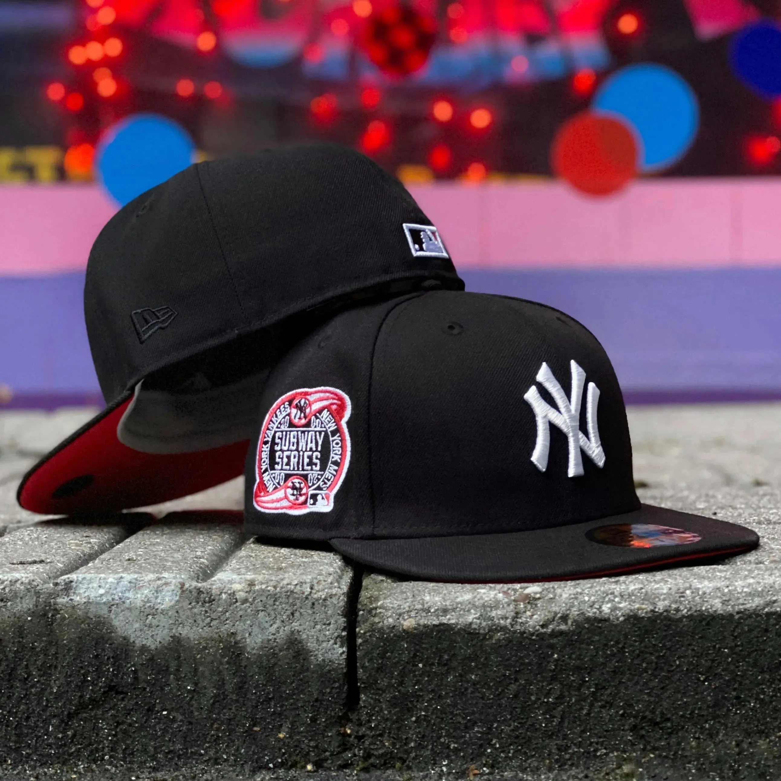 New Era 59Fifty Mlb New York Yankees Subway Series 2000 Black / Lava Uv Fitted Cap Mega Sale Now Dont Wait! Save