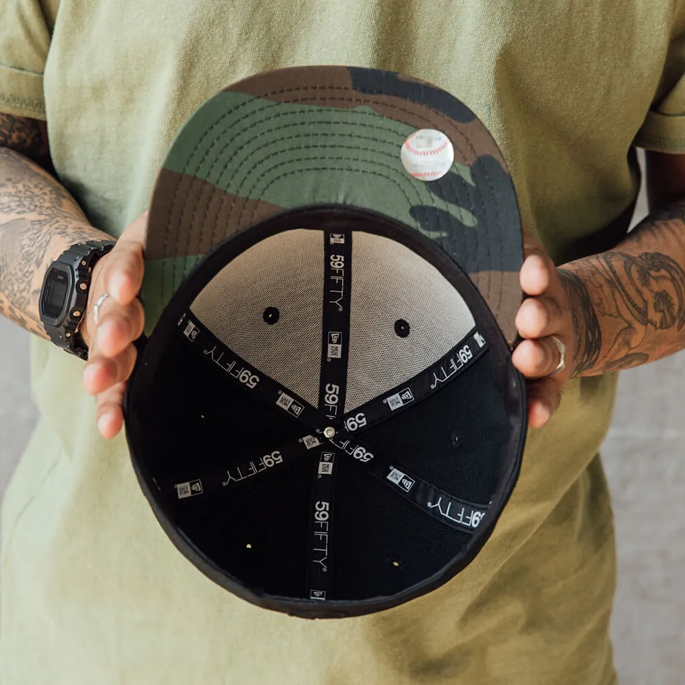 Shop Hot Deals Limited Time Sale Limited 59Fifty Mlb New York Yankees Black / Woodland Camo Uv
