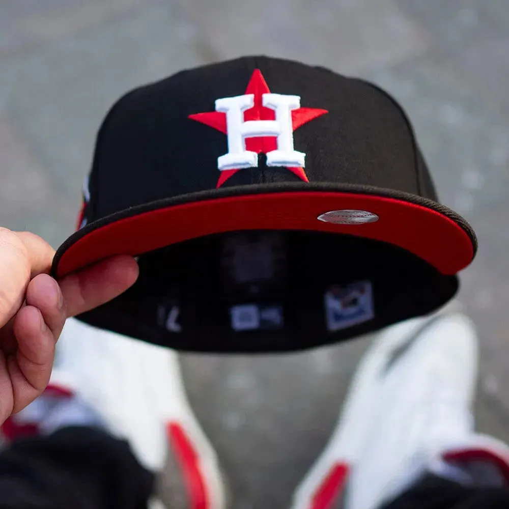 Must-Have Deals Trending Savings Now New Era 59Fifty Mlb Houston Astros World Series 2017 Black / Red Uv Fitted Cap