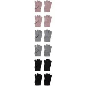 Name It Black Grey Woodrose Nmfmagic Gloves 6P Gift Ideas Galore Dont Wait! Save