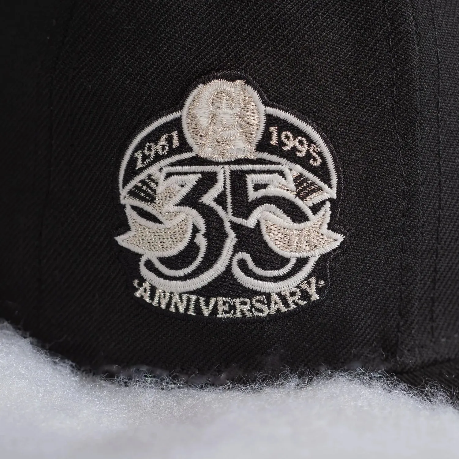 New Era 59Fifty Mlb Los Angeles Angels 35Th Anniversary Black Wool / Grey Uv Fitted Cap Save More Online Hot Pick of the Day