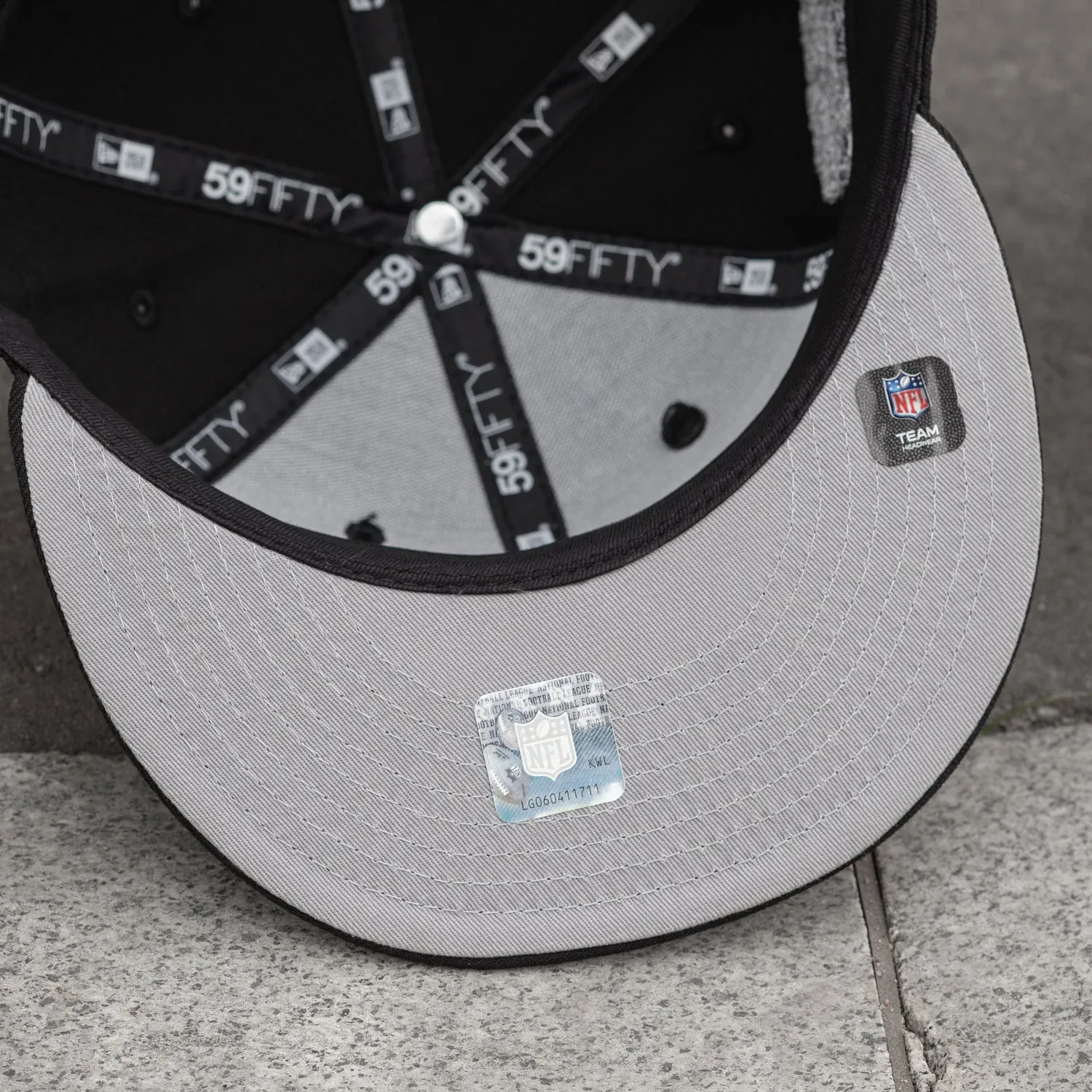 New Era 59Fifty Nfl Las Vegas Raiders Black / Gray Uv Fitted Cap Hot Savings Alert Big Savings Alert