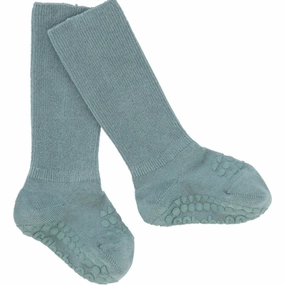 Limited Offer Alert Trendy Picks Today Gobabygo Dusty Blue Non-Slip Socks Bamboo