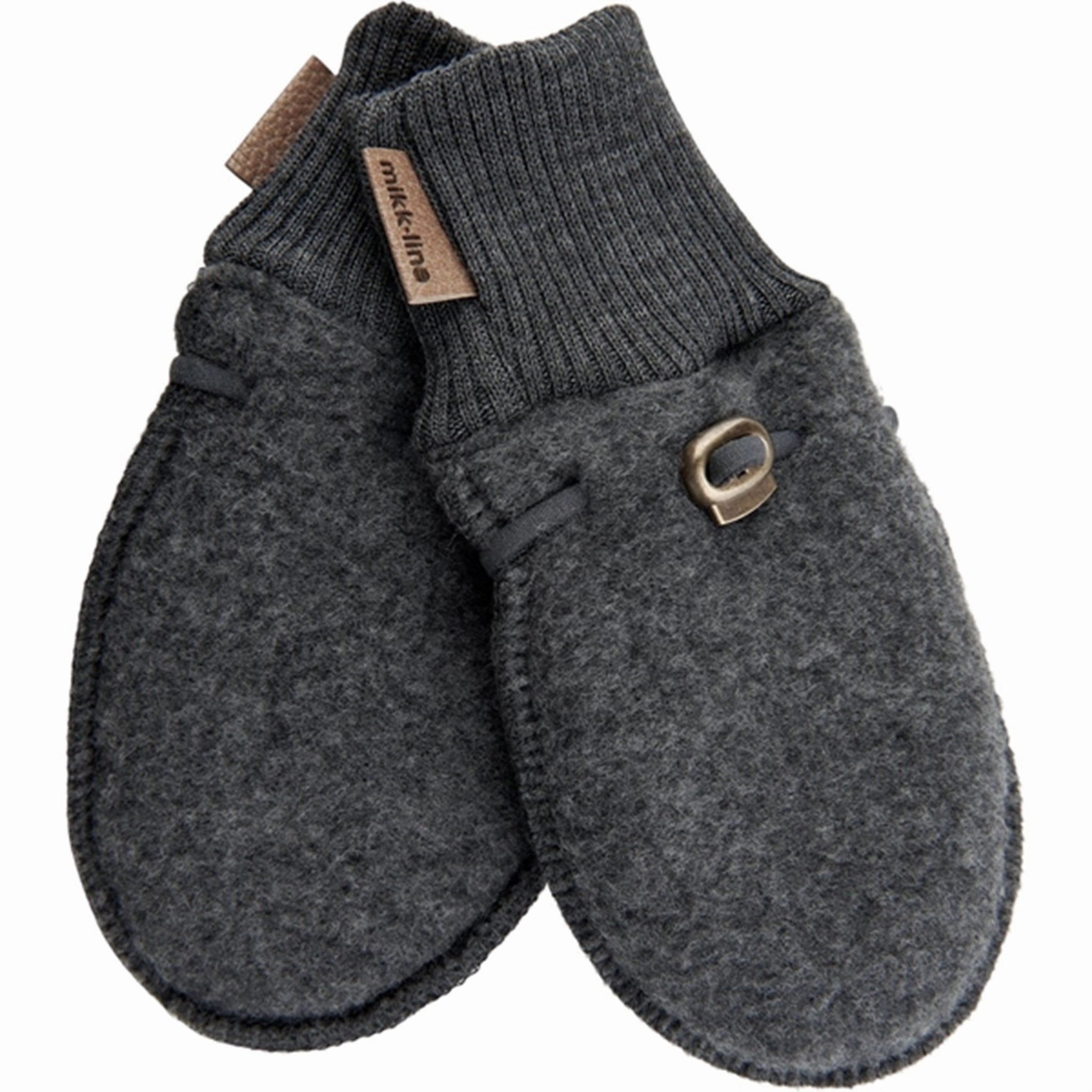 Exclusive Hot Pick Mikk-Line Wool Mittens Anthracite Melange