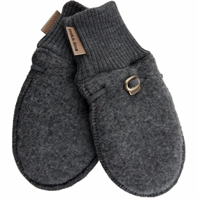 Exclusive Hot Pick Mikk-Line Wool Mittens Anthracite Melange