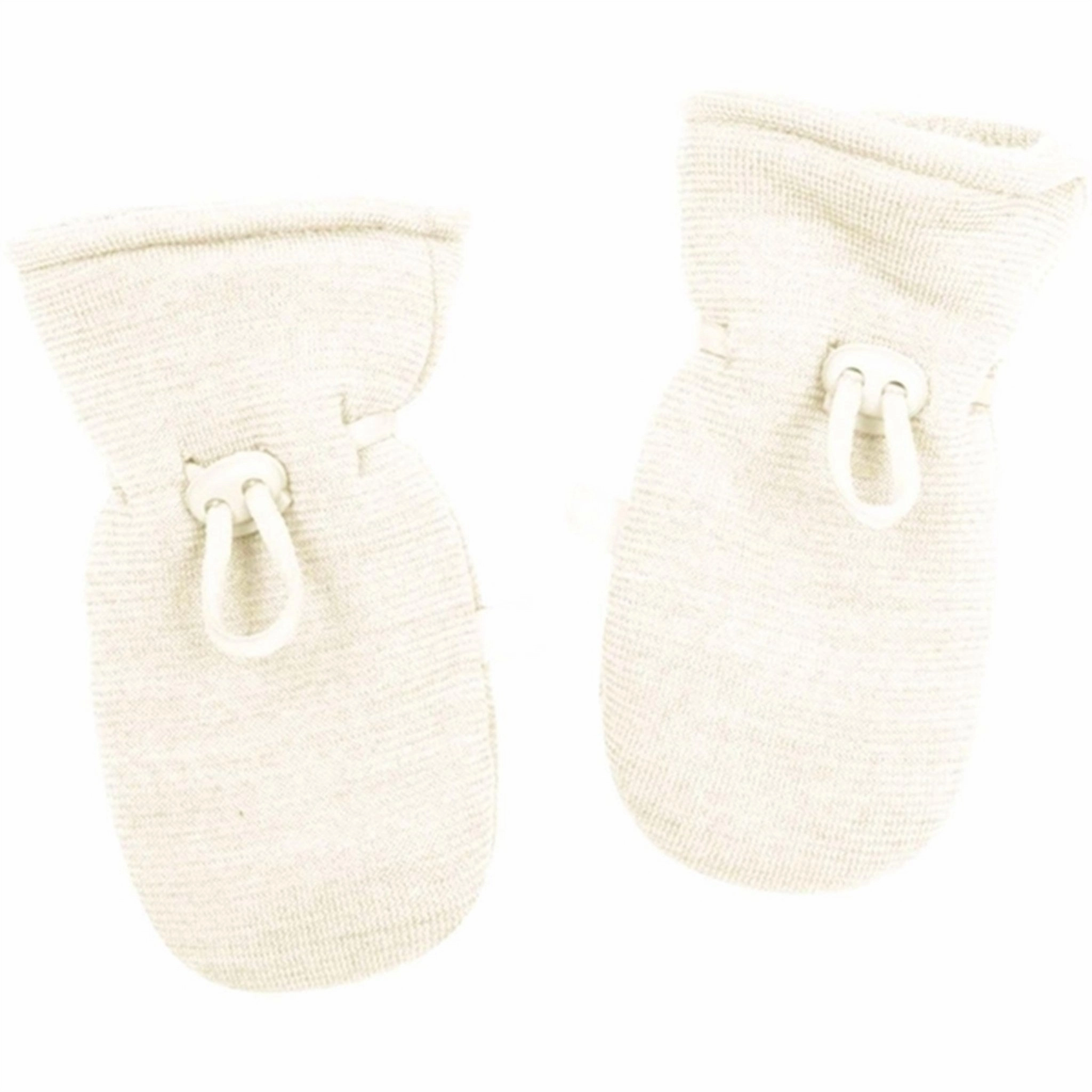 Smallstuff Wool Mittens Off White Online Exclusive Deal