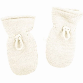 Smallstuff Wool Mittens Off White Online Exclusive Deal