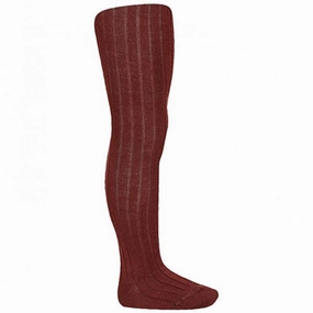 Big Savings Alert Cndor Tights Wool Rib Granate