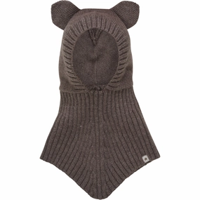 Huttelihut Brown Melange Balaclava Ears Wool Knit Exclusive Holiday Deal Mega Discount Today