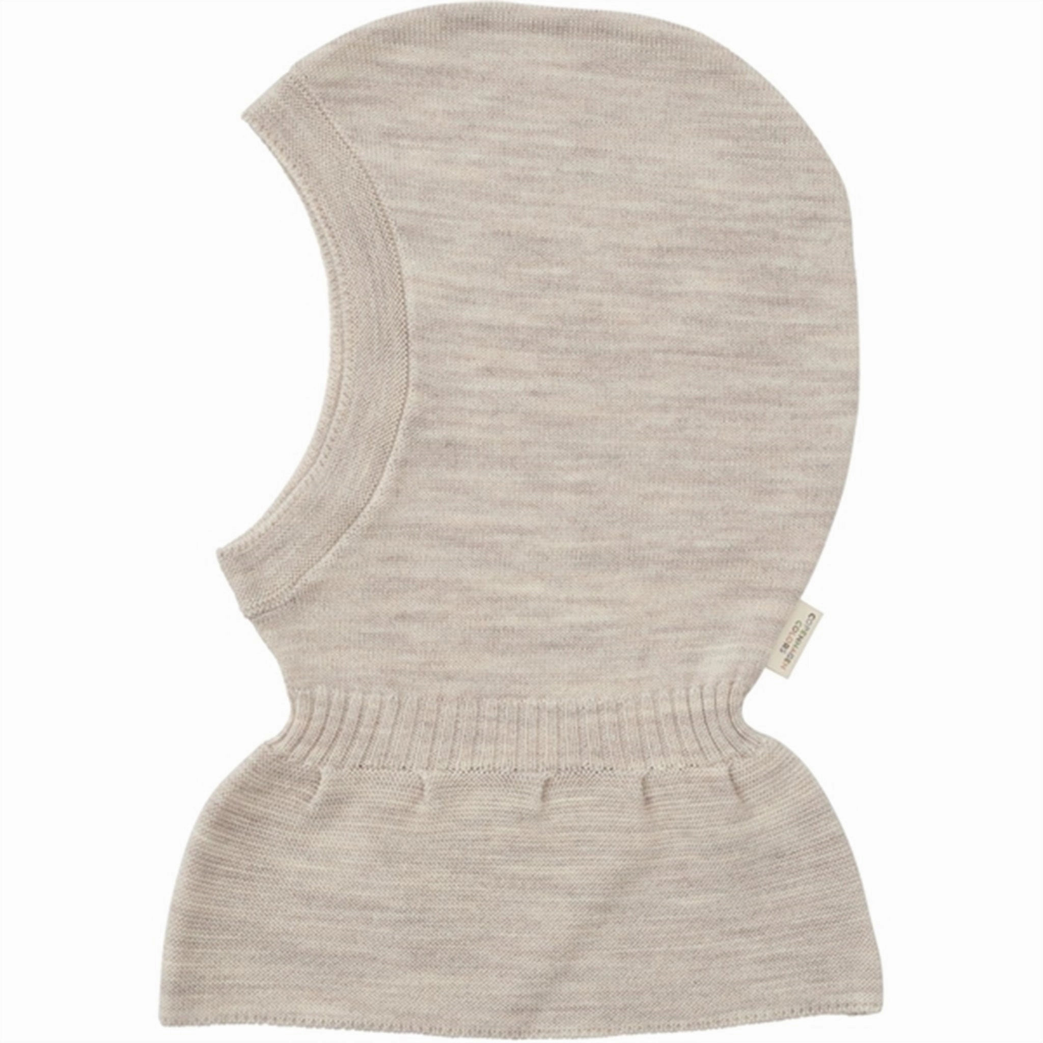 Grab It Now Copenhagen Colors Pale Cream Melange Balaclava Knitted Merino Wool