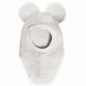 Huttelihut Balaclava W. Alpaca Pompoms Big Bear Snow White Special Steal Event Mega Discount Today