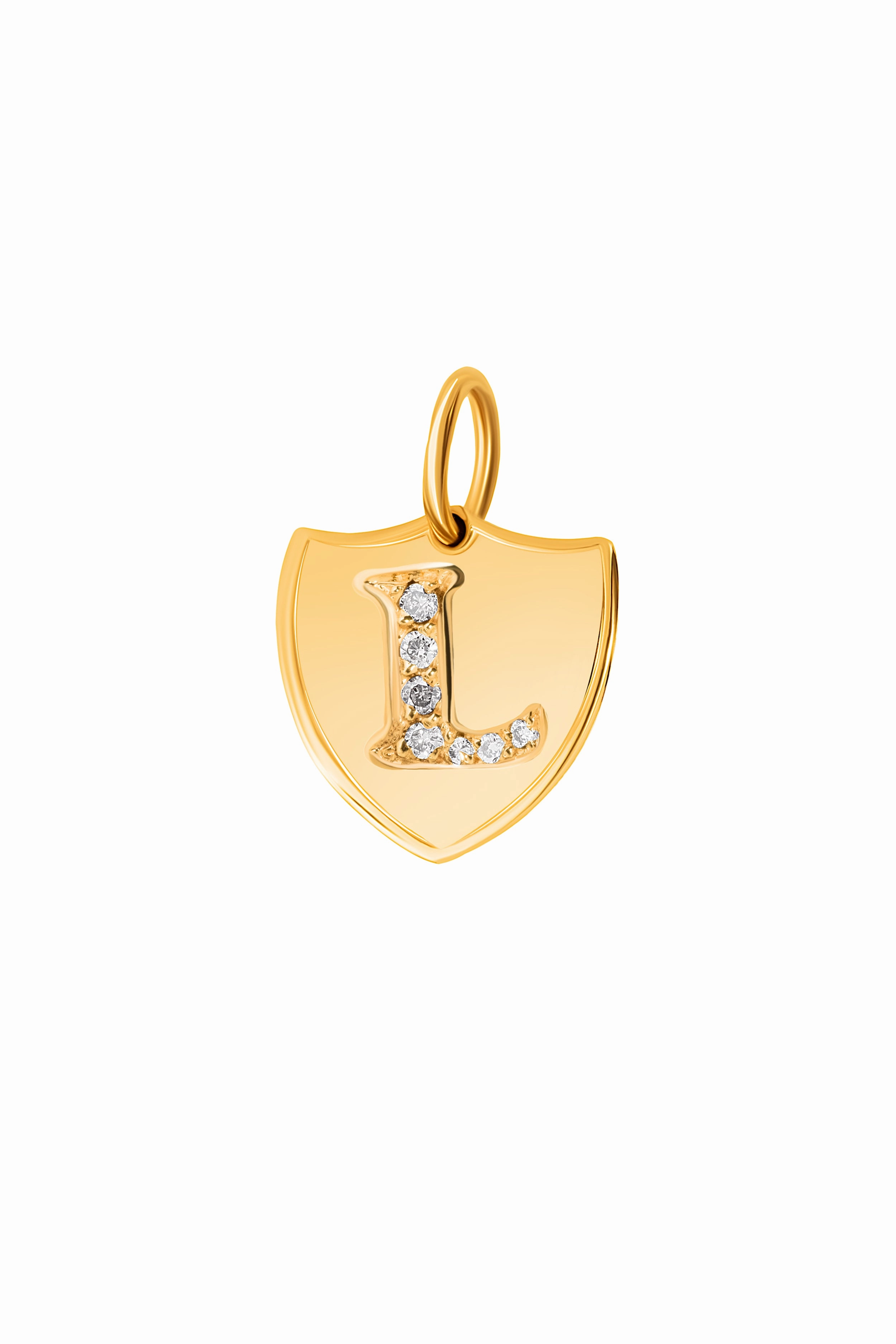 Diamond Initial Crest Charm Best Price Online