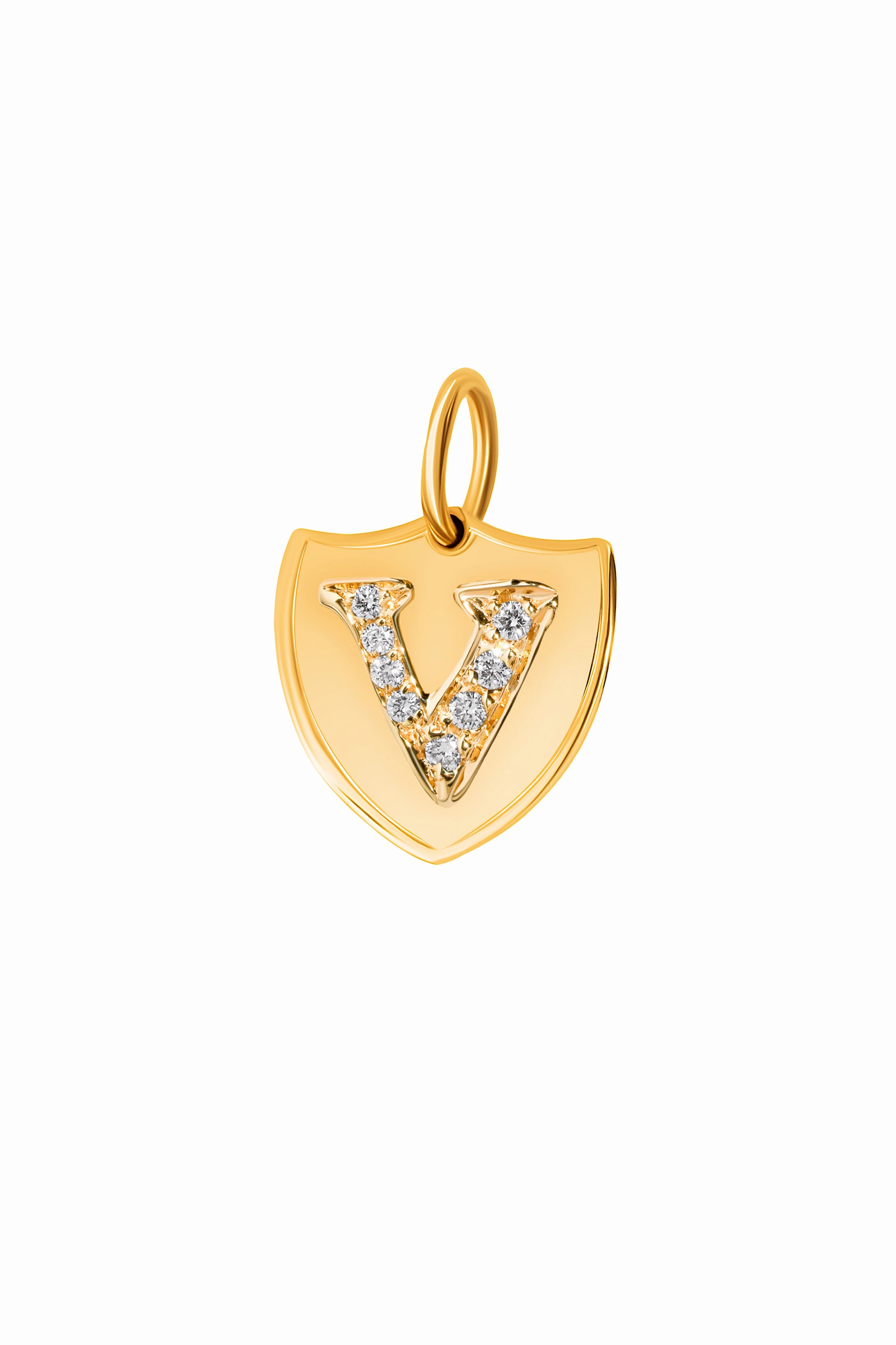 Mega Hot Offer Flash Pick Today Diamond Initial Crest Charm