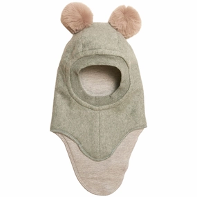 Huttelihut Cotton Big Bear Fake Fur Balaclava Agava/Nougat Shop & Save Big Shop the Savings Now